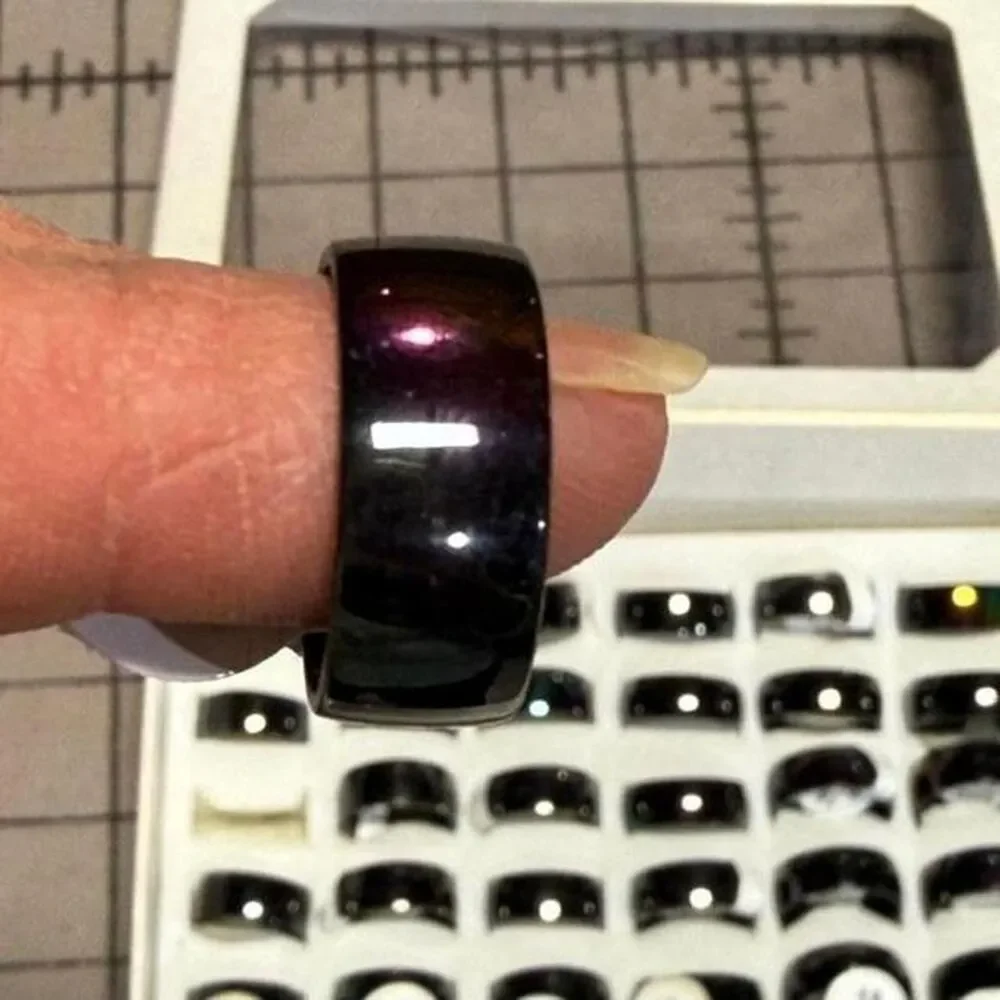 Rainbow Band Ring | Iridescent Color Changing Band 9